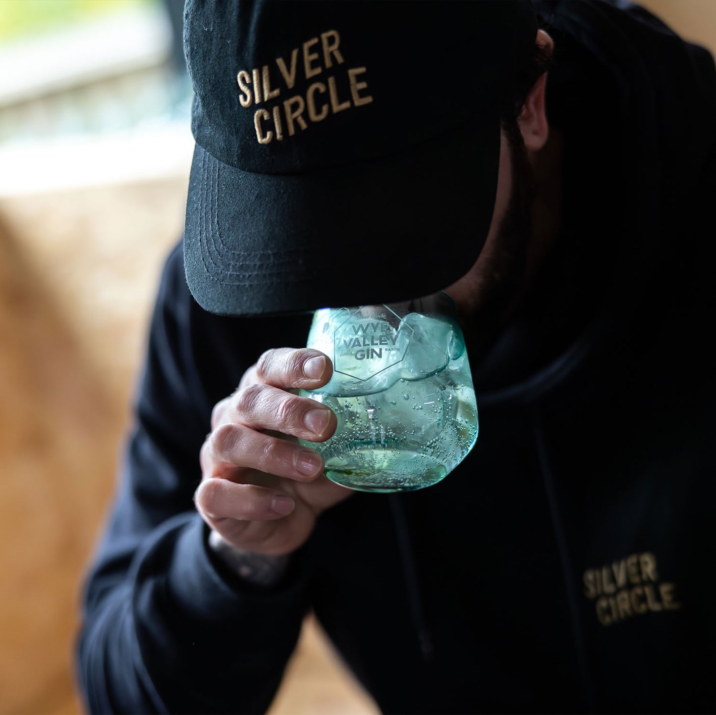 Silver Circle Cap (Black)