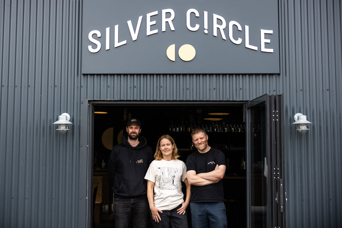 The Silver Circle team outside the distillery